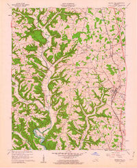 Science Hill Kentucky Historical topographic map, 1:24000 scale, 7.5 X 7.5 Minute, Year 1961