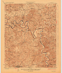 Scottsville Kentucky Historical topographic map, 1:62500 scale, 15 X 15 Minute, Year 1926