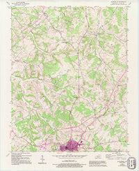 Scottsville Kentucky Historical topographic map, 1:24000 scale, 7.5 X 7.5 Minute, Year 1954