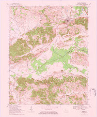 Sebree Kentucky Historical topographic map, 1:24000 scale, 7.5 X 7.5 Minute, Year 1969