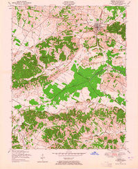 Sebree Kentucky Historical topographic map, 1:24000 scale, 7.5 X 7.5 Minute, Year 1949