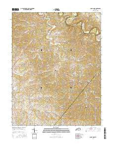 Shady Nook Kentucky Current topographic map, 1:24000 scale, 7.5 X 7.5 Minute, Year 2016