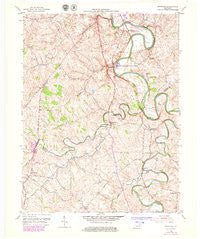 Shawhan Kentucky Historical topographic map, 1:24000 scale, 7.5 X 7.5 Minute, Year 1954