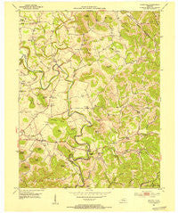 Shopville Kentucky Historical topographic map, 1:24000 scale, 7.5 X 7.5 Minute, Year 1952