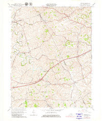 Sideview Kentucky Historical topographic map, 1:24000 scale, 7.5 X 7.5 Minute, Year 1965