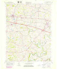 Simpsonville Kentucky Historical topographic map, 1:24000 scale, 7.5 X 7.5 Minute, Year 1960