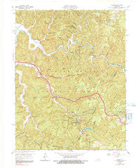 Slade Kentucky Historical topographic map, 1:24000 scale, 7.5 X 7.5 Minute, Year 1966