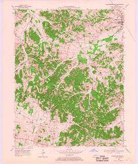Slaughtersville Kentucky Historical topographic map, 1:24000 scale, 7.5 X 7.5 Minute, Year 1954