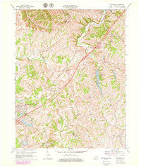 Smithfield Kentucky Historical topographic map, 1:24000 scale, 7.5 X 7.5 Minute, Year 1969