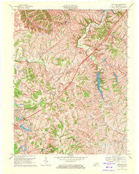 Smithfield Kentucky Historical topographic map, 1:24000 scale, 7.5 X 7.5 Minute, Year 1969