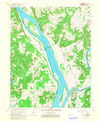 Smithland Kentucky Historical topographic map, 1:24000 scale, 7.5 X 7.5 Minute, Year 1967