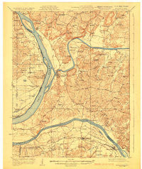 Smithland Illinois Historical topographic map, 1:62500 scale, 15 X 15 Minute, Year 1929