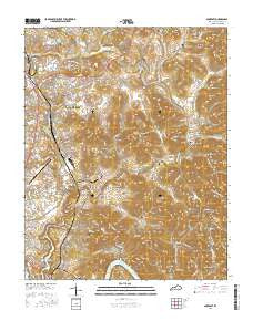 Somerset Kentucky Current topographic map, 1:24000 scale, 7.5 X 7.5 Minute, Year 2016
