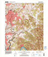 Somerset Kentucky Historical topographic map, 1:24000 scale, 7.5 X 7.5 Minute, Year 1997