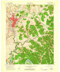 Somerset Kentucky Historical topographic map, 1:24000 scale, 7.5 X 7.5 Minute, Year 1961