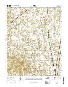 Sonora Kentucky Current topographic map, 1:24000 scale, 7.5 X 7.5 Minute, Year 2016