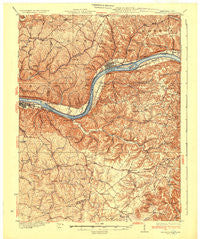 Springdale Kentucky Historical topographic map, 1:62500 scale, 15 X 15 Minute, Year 1935