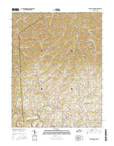 Stamping Ground Kentucky Current topographic map, 1:24000 scale, 7.5 X 7.5 Minute, Year 2016