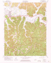 Stanton Kentucky Historical topographic map, 1:24000 scale, 7.5 X 7.5 Minute, Year 1966