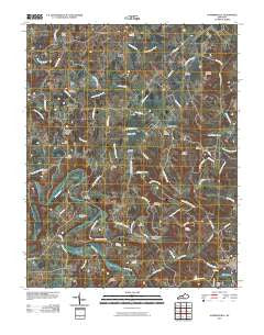 Summersville Kentucky Historical topographic map, 1:24000 scale, 7.5 X 7.5 Minute, Year 2010