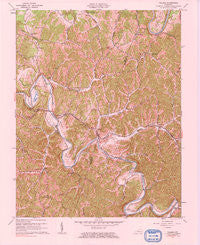 Tallega Kentucky Historical topographic map, 1:24000 scale, 7.5 X 7.5 Minute, Year 1961