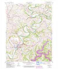 Taylorsville Kentucky Historical topographic map, 1:24000 scale, 7.5 X 7.5 Minute, Year 1960