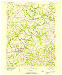 Taylorsville Kentucky Historical topographic map, 1:24000 scale, 7.5 X 7.5 Minute, Year 1954