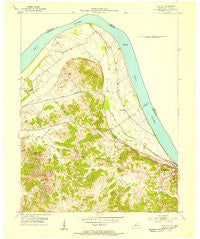 Tell City Indiana Historical topographic map, 1:24000 scale, 7.5 X 7.5 Minute, Year 1953