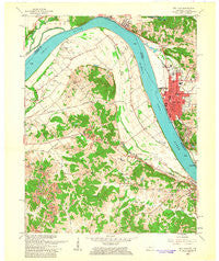 Tell City Indiana Historical topographic map, 1:24000 scale, 7.5 X 7.5 Minute, Year 1961