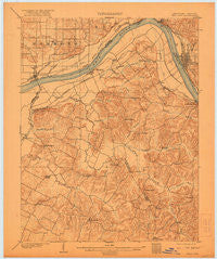 Tell City Indiana Historical topographic map, 1:62500 scale, 15 X 15 Minute, Year 1903