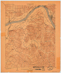 Tell City Indiana Historical topographic map, 1:62500 scale, 15 X 15 Minute, Year 1903
