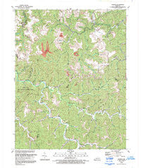 Thomas Kentucky Historical topographic map, 1:24000 scale, 7.5 X 7.5 Minute, Year 1992