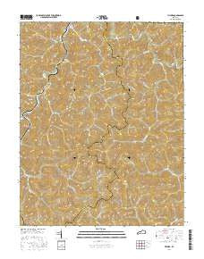 Tilford Kentucky Current topographic map, 1:24000 scale, 7.5 X 7.5 Minute, Year 2016
