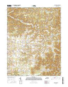 Tollesboro Kentucky Current topographic map, 1:24000 scale, 7.5 X 7.5 Minute, Year 2016