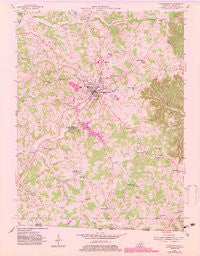 Tompkinsville Kentucky Historical topographic map, 1:24000 scale, 7.5 X 7.5 Minute, Year 1954