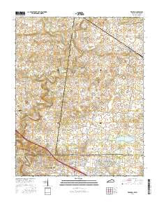 Trenton Kentucky Current topographic map, 1:24000 scale, 7.5 X 7.5 Minute, Year 2016