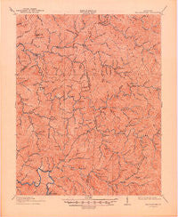 Troublesome Kentucky Historical topographic map, 1:62500 scale, 15 X 15 Minute, Year 1914