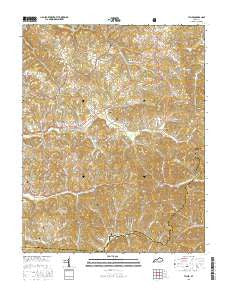 Tyner Kentucky Current topographic map, 1:24000 scale, 7.5 X 7.5 Minute, Year 2016