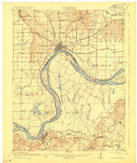 Uniontown Kentucky Historical topographic map, 1:62500 scale, 15 X 15 Minute, Year 1917