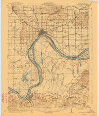 Uniontown Kentucky Historical topographic map, 1:62500 scale, 15 X 15 Minute, Year 1917