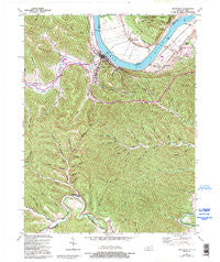Vanceburg Kentucky Historical topographic map, 1:24000 scale, 7.5 X 7.5 Minute, Year 1949