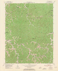 Varney Kentucky Historical topographic map, 1:24000 scale, 7.5 X 7.5 Minute, Year 1954