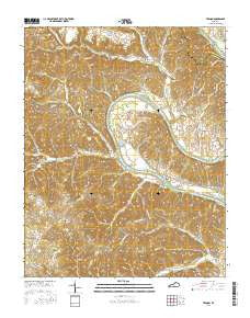 Vernon Kentucky Current topographic map, 1:24000 scale, 7.5 X 7.5 Minute, Year 2016