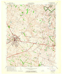Versailles Kentucky Historical topographic map, 1:24000 scale, 7.5 X 7.5 Minute, Year 1965