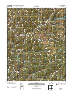 Vicco Kentucky Historical topographic map, 1:24000 scale, 7.5 X 7.5 Minute, Year 2013
