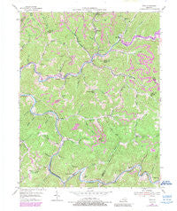 Vicco Kentucky Historical topographic map, 1:24000 scale, 7.5 X 7.5 Minute, Year 1954
