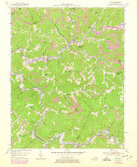 Vicco Kentucky Historical topographic map, 1:24000 scale, 7.5 X 7.5 Minute, Year 1954