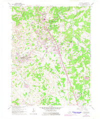 Vine Grove Kentucky Historical topographic map, 1:24000 scale, 7.5 X 7.5 Minute, Year 1960