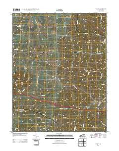 Waddy Kentucky Historical topographic map, 1:24000 scale, 7.5 X 7.5 Minute, Year 2013