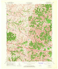 Waddy Kentucky Historical topographic map, 1:24000 scale, 7.5 X 7.5 Minute, Year 1965